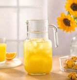پارچ شیشه ای پایین شیار دار لیمون