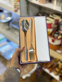 قاشق و چنگال تمام استیل یونیک