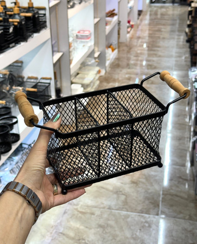 جاقاشقی سه خانه رومیزی فلز چوبی